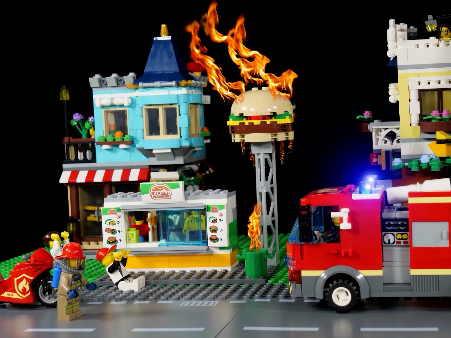 Feuerwehreinsatz in der Legostadt